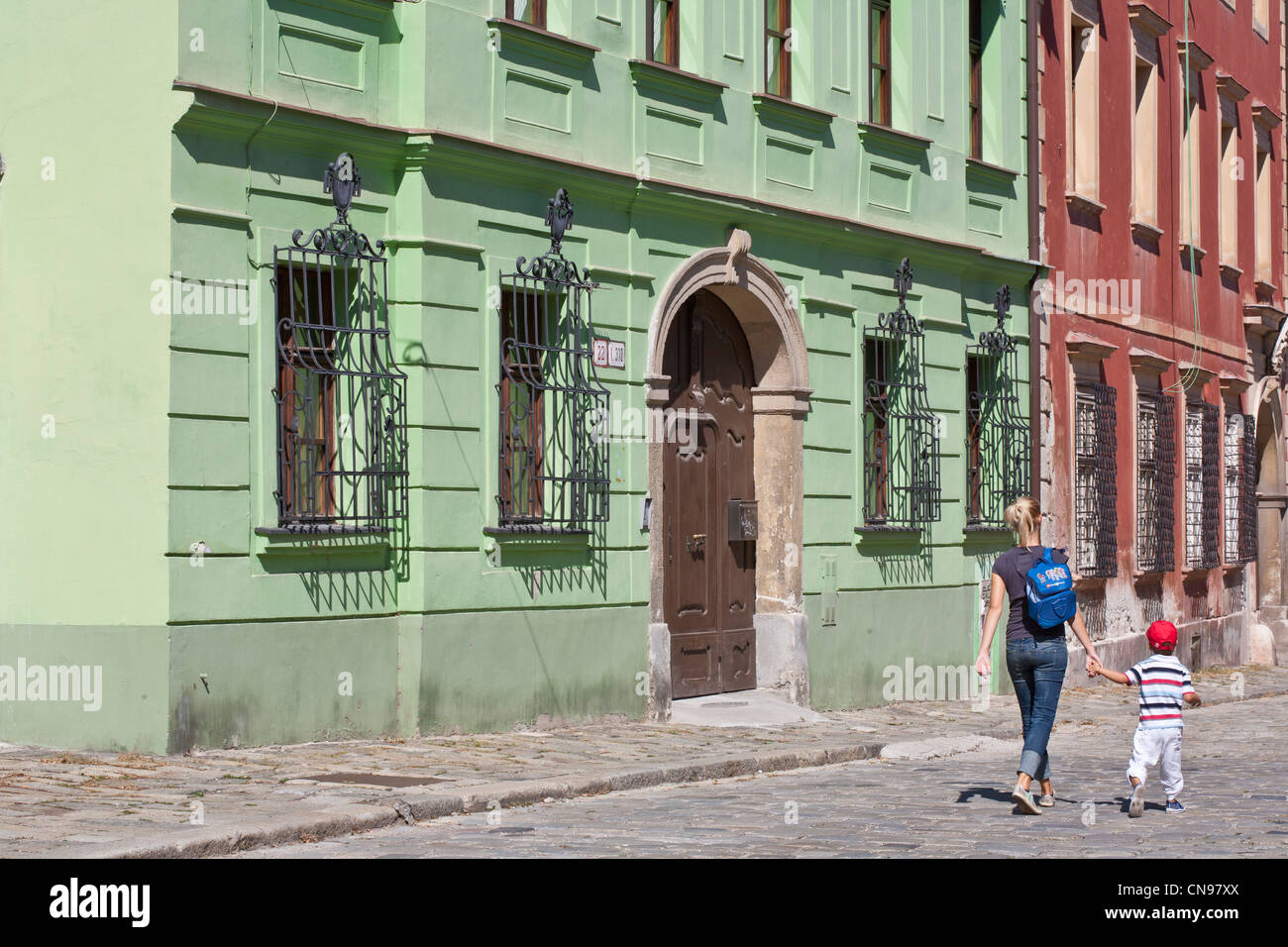 Slowakei, Bratislava, historischen Viertel, Kapitulska Street Stockfoto