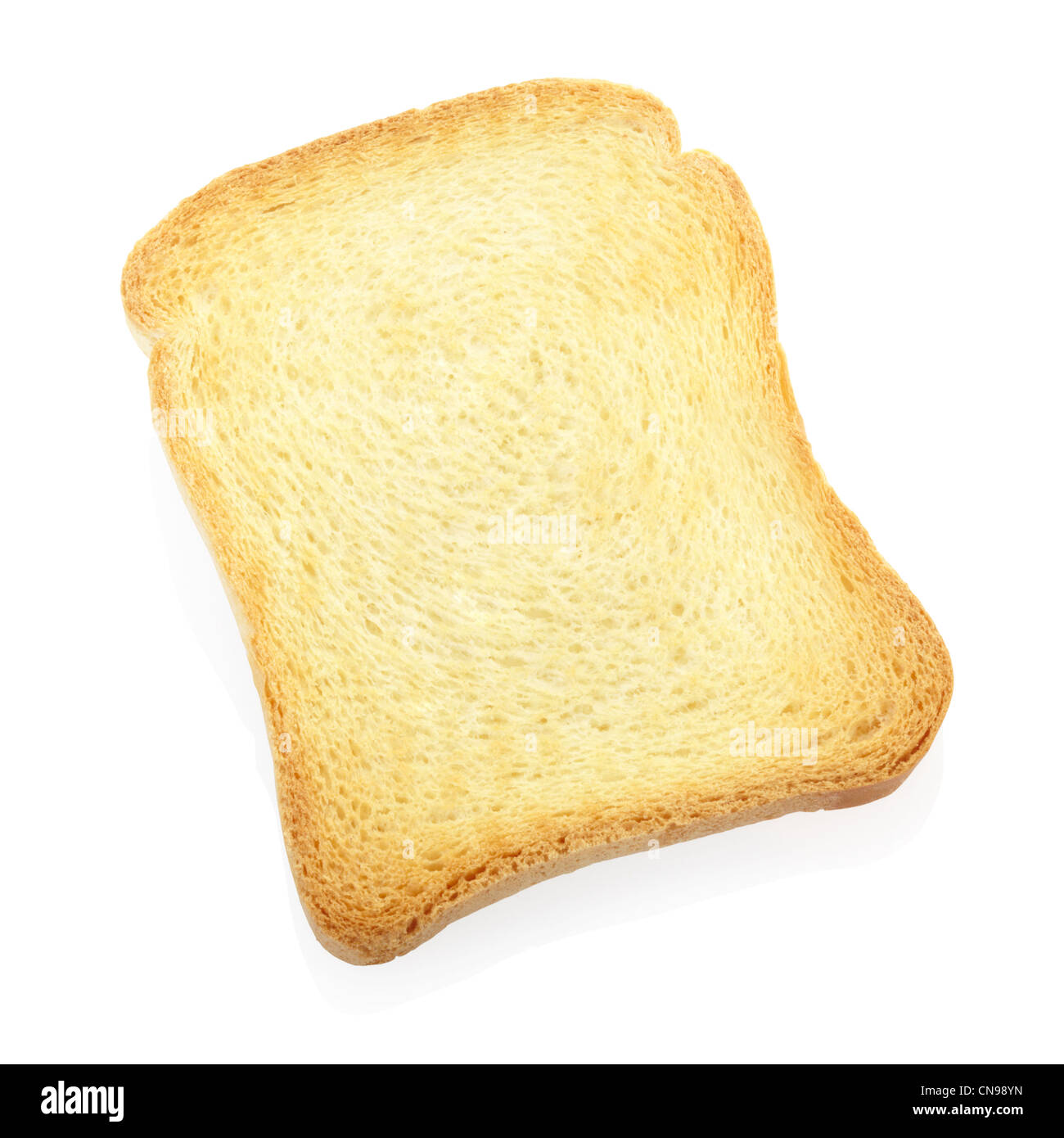 Toast, Zwieback Brotscheibe Stockfoto