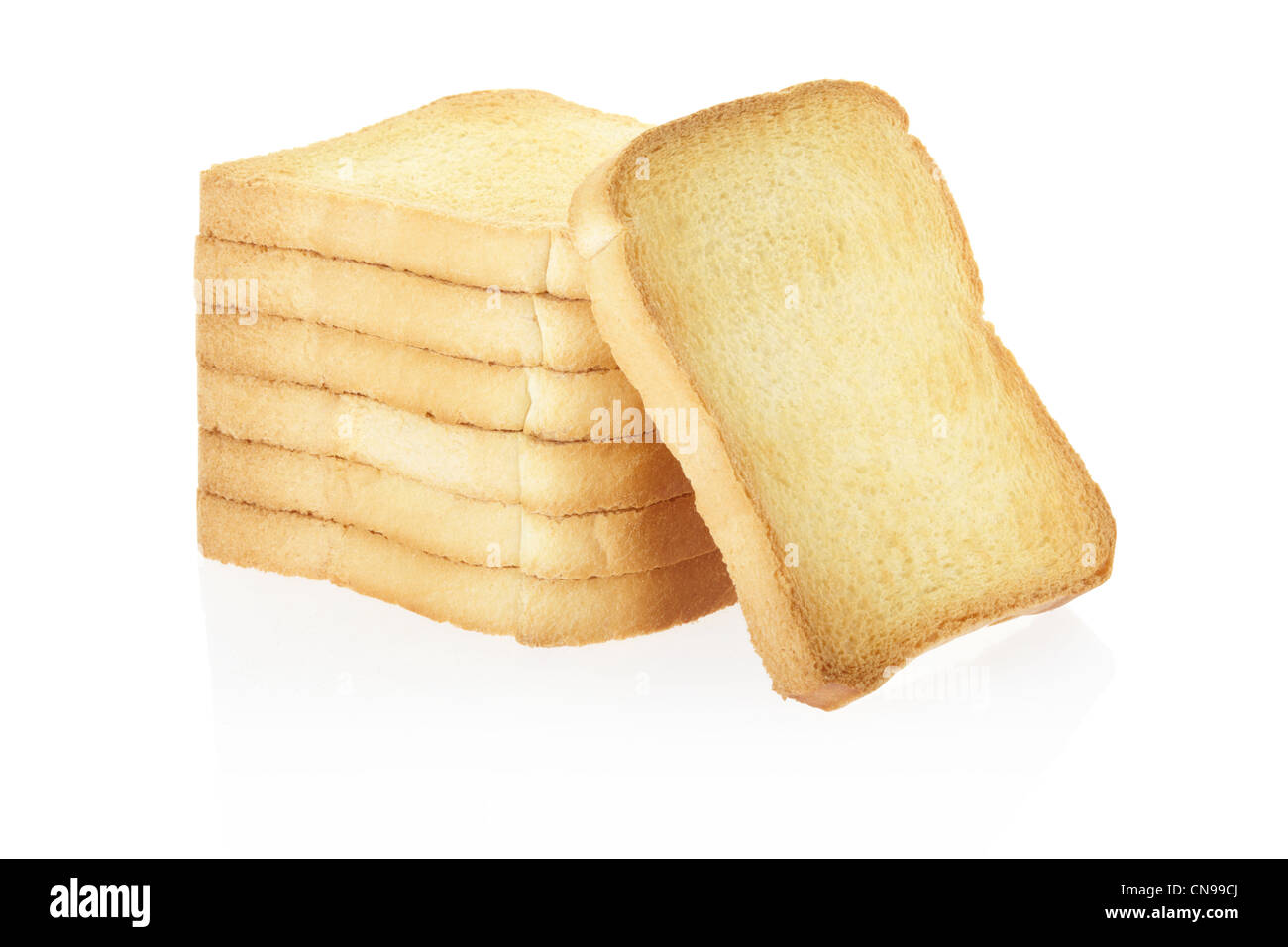 Zwieback, Brot oder toast Stockfoto