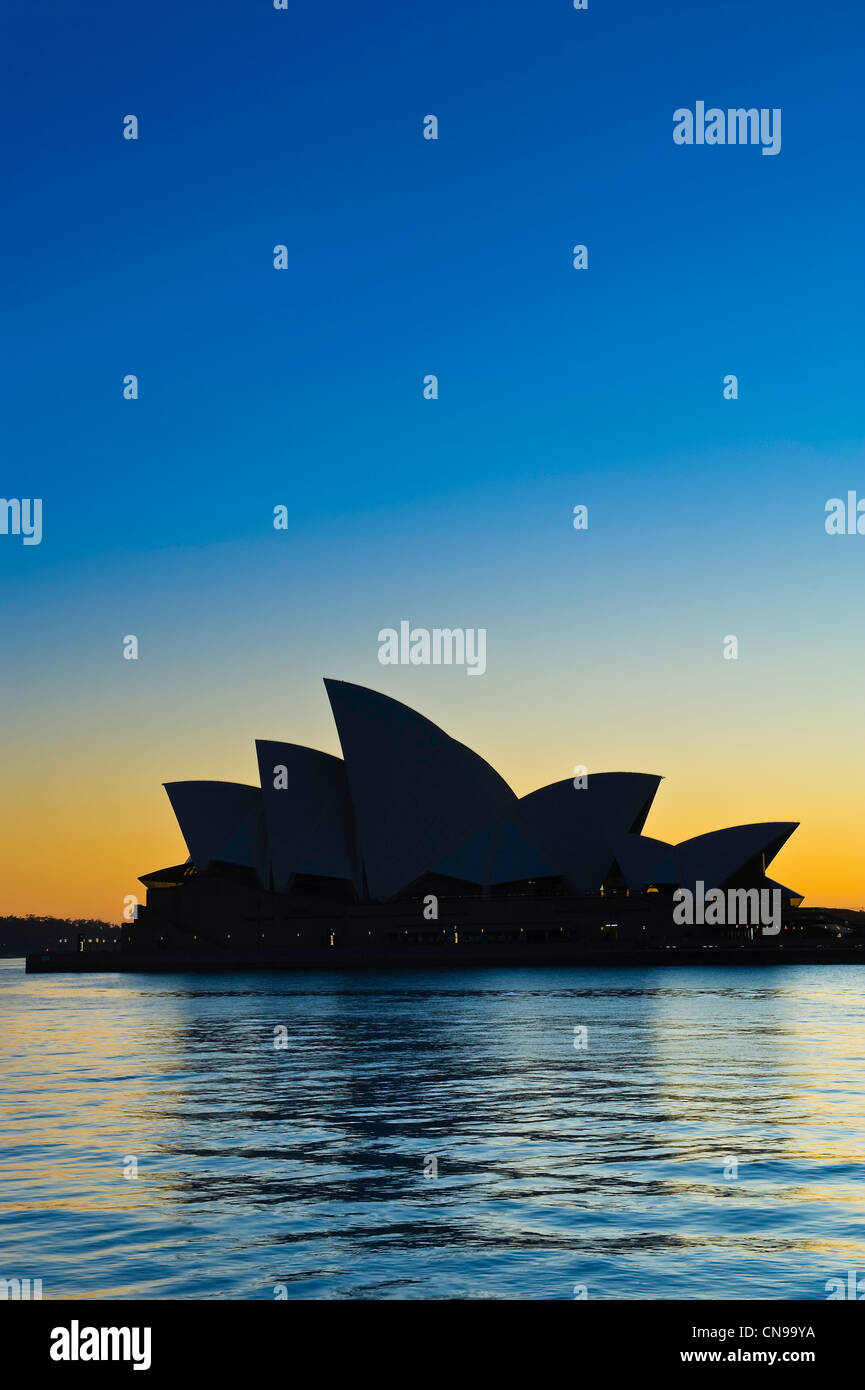 Australien, New South Wales, Sydney, The Sydney Opera House durch die Architektur Jørn Utzon aufgeführt Welterbe der UNESCO Stockfoto