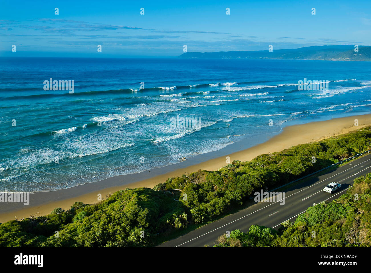 Australien, Victoria, Cape Otway, Great Ocean Road, Great Otway National Park, Straße nach dem Ozean Stockfoto