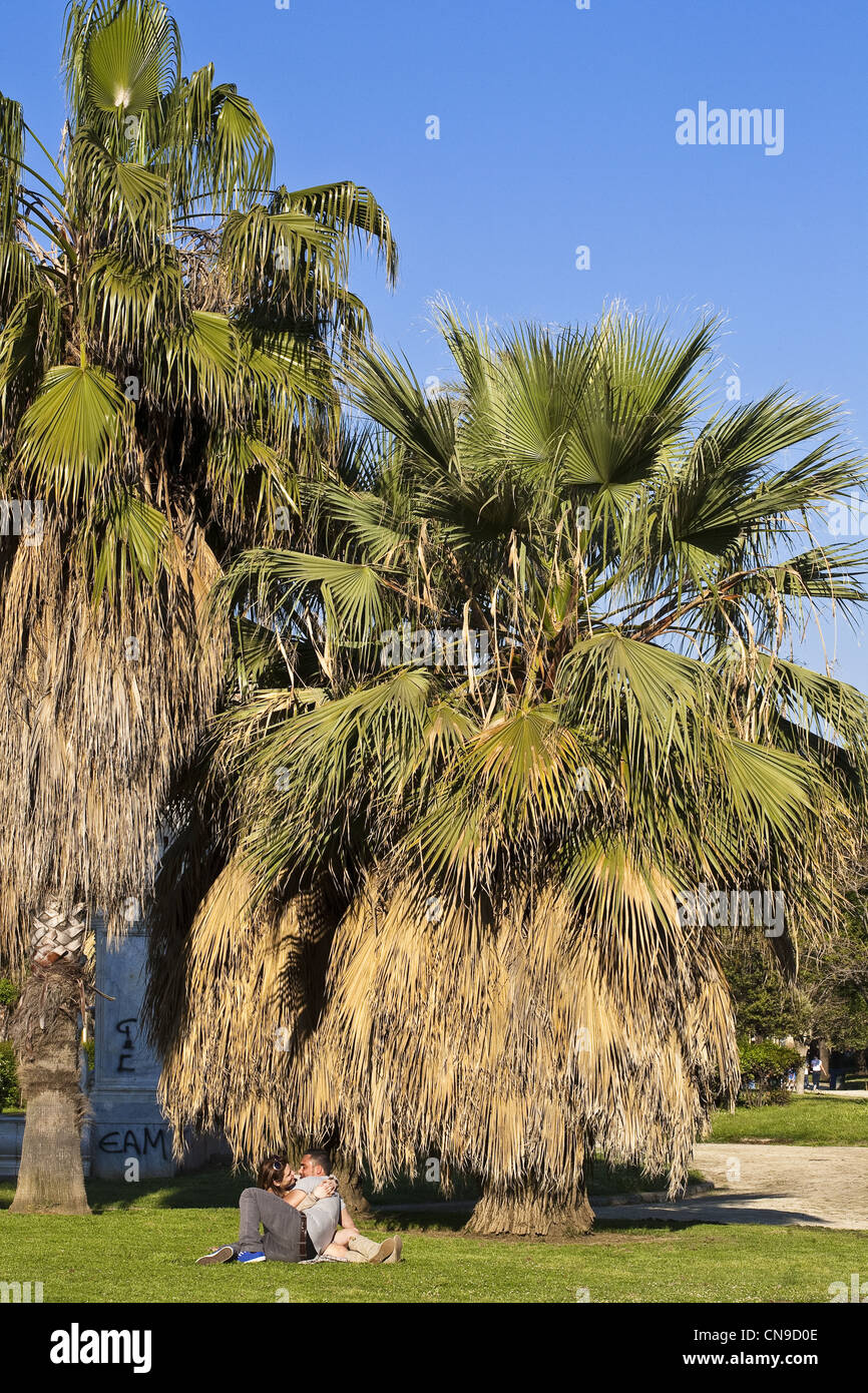 Italien, Kampanien, Naples, Villa Comunale, Grünanlage, erbaut Ende des 17. Jahrhunderts von Ferdinand IV. Stockfoto