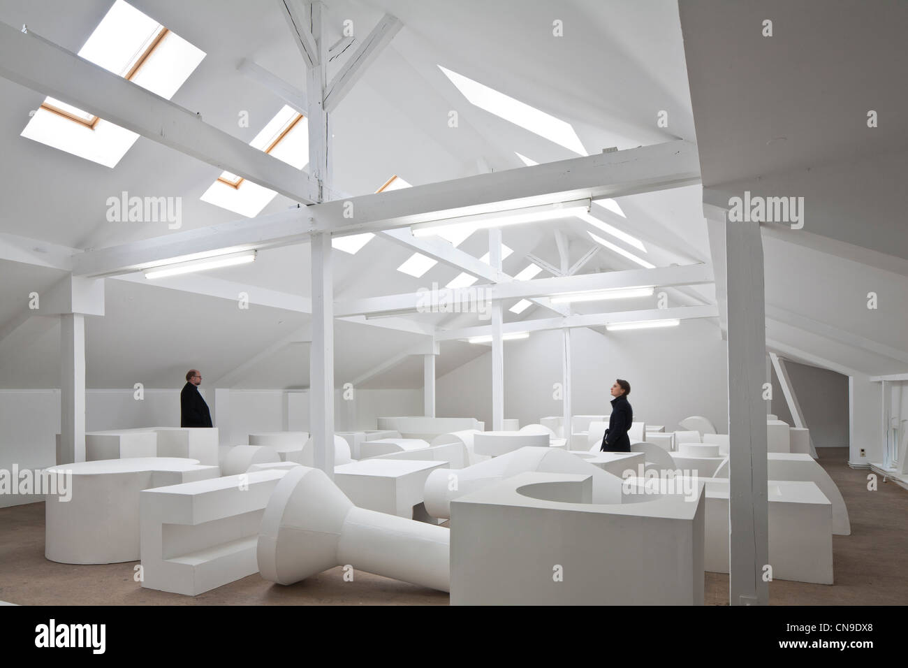 Deutschland, Berlin, Mitte, Auguststraße, KW Institute for Contemporary Art, einen Ausstellungsraum, der zeitgenössischen Kunst gewidmet, Stockfoto