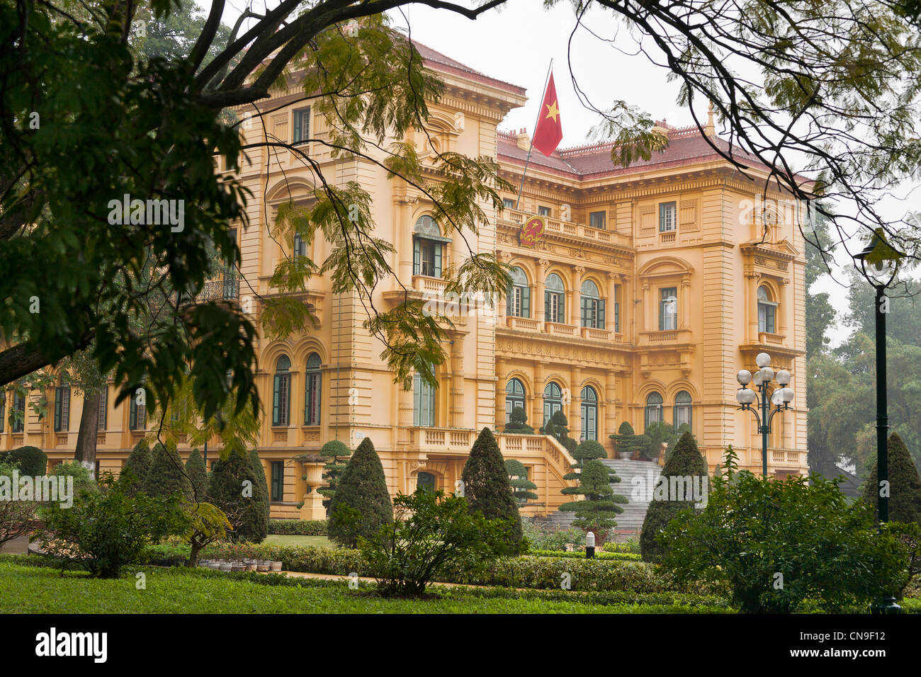 Präsidenten Palast, früher der Indochina-Regler-General, Hanoi, Vietnam Stockfoto