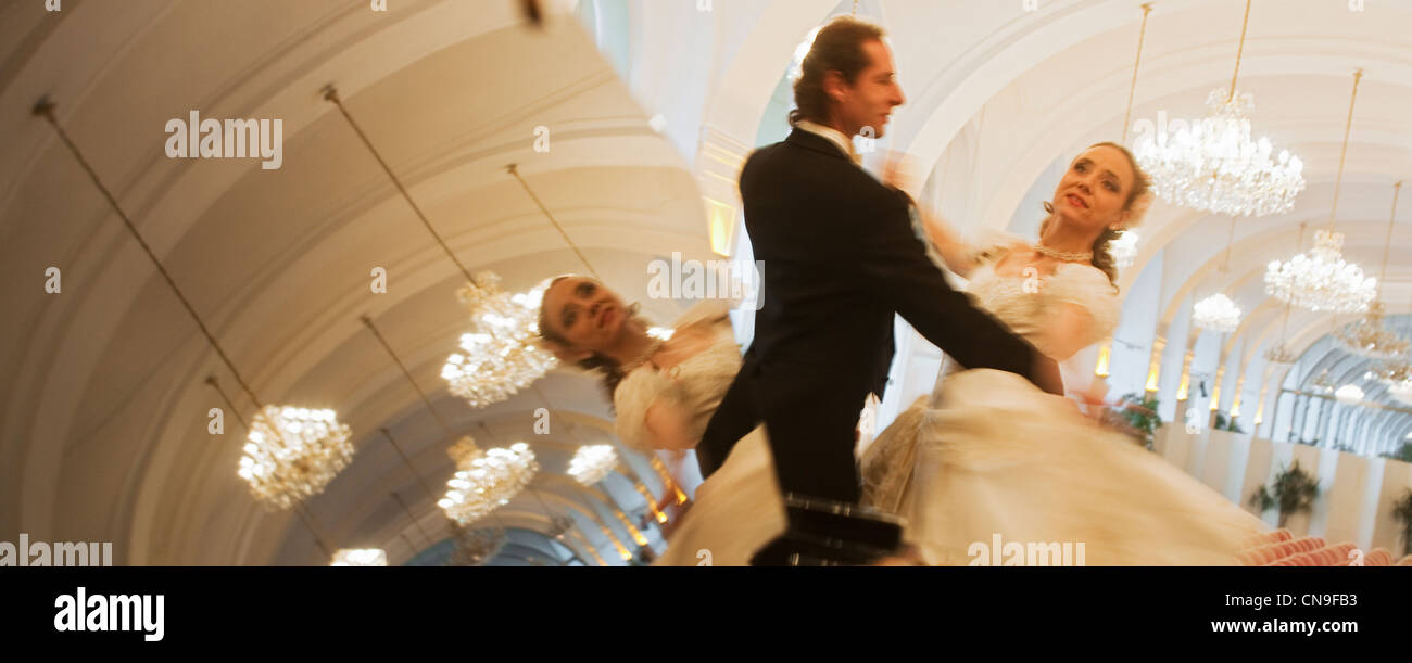 Österreich, Wien, Wiener Walzer im Schloss Schönbrunn Kaiserin Sissi Stockfoto