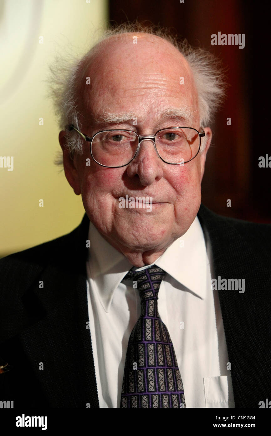 Professor Peter Higgs Stockfoto