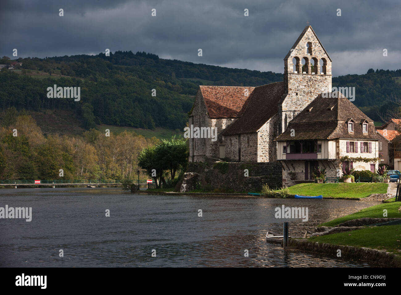 Frankreich, Correze, Beaulieu-Sur-Dordogne, penitents'chapel am Ufer der Dordogne Stockfoto