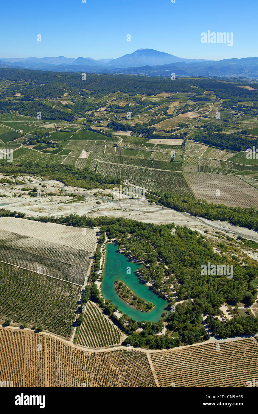 Frankreich, Vaucluse, Ste Cecile Les Vignes zum Fluss und Teich Aigues