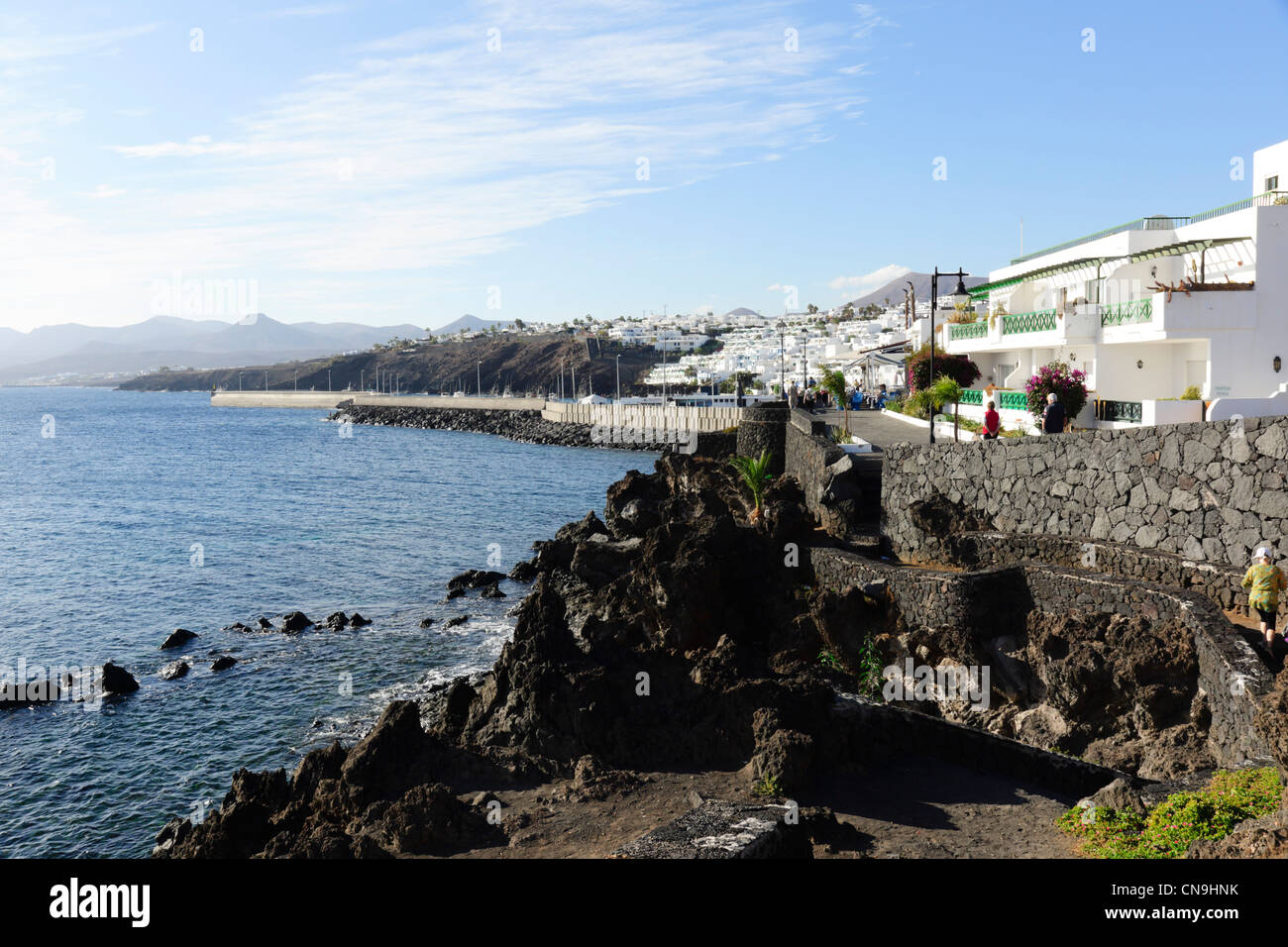 Lanzarote, Kanarische Inseln - Playa del Carmen. Stockfoto