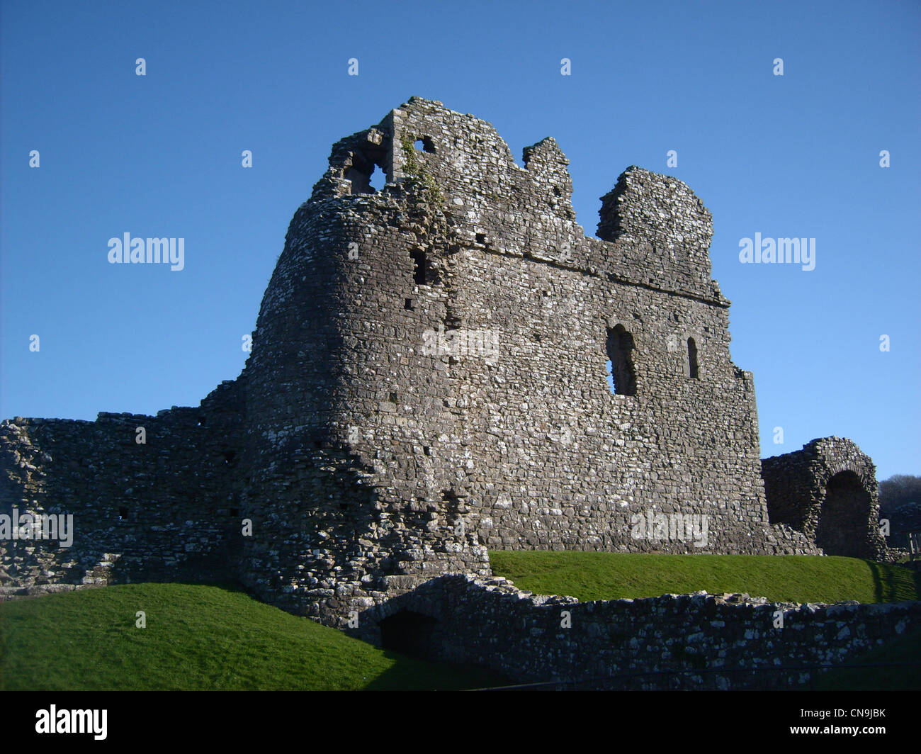 Ogmore Burg Stockfoto