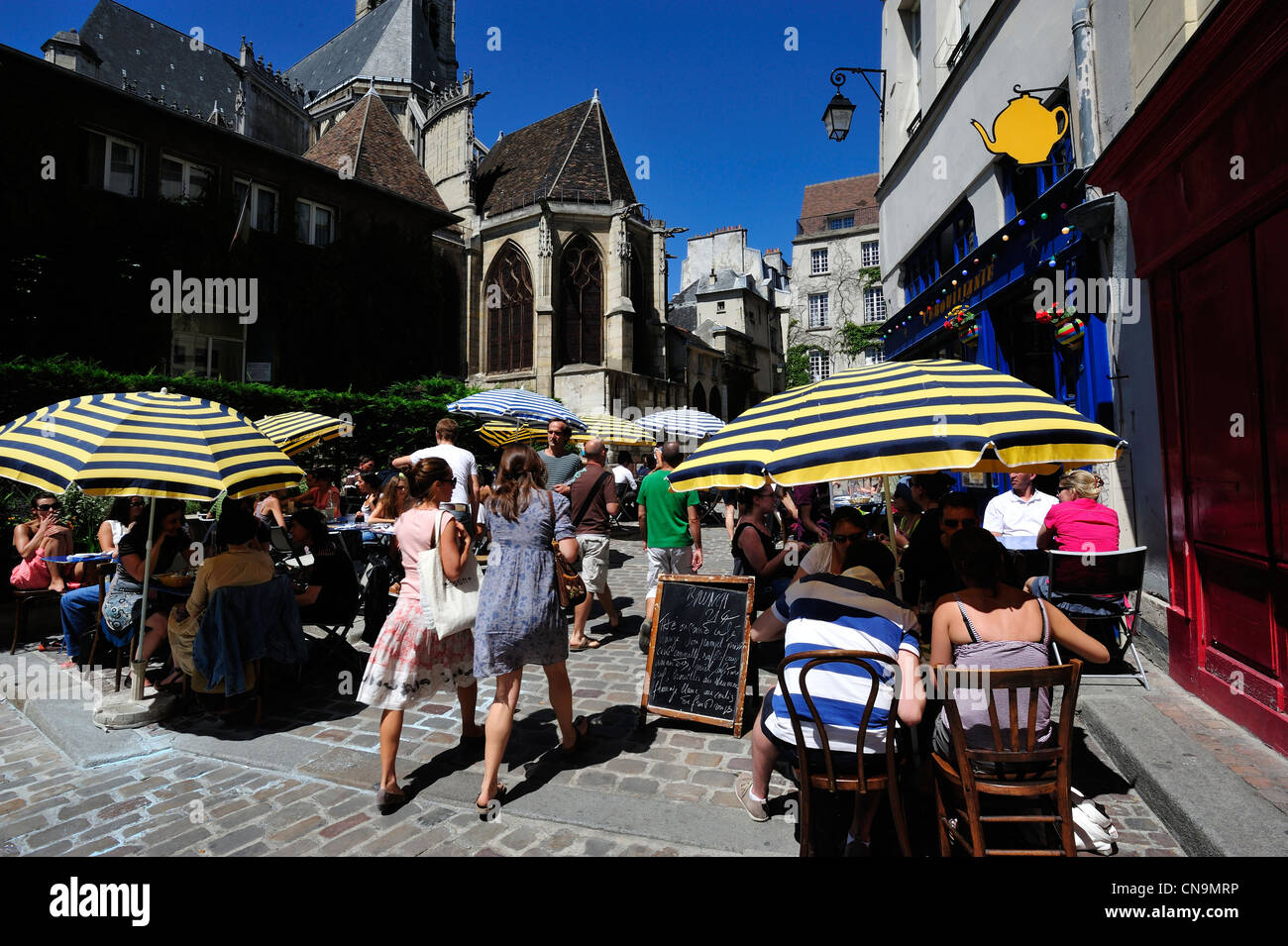 Frankreich, Paris, Le Marais-Viertel, rue des Barres Stockfoto