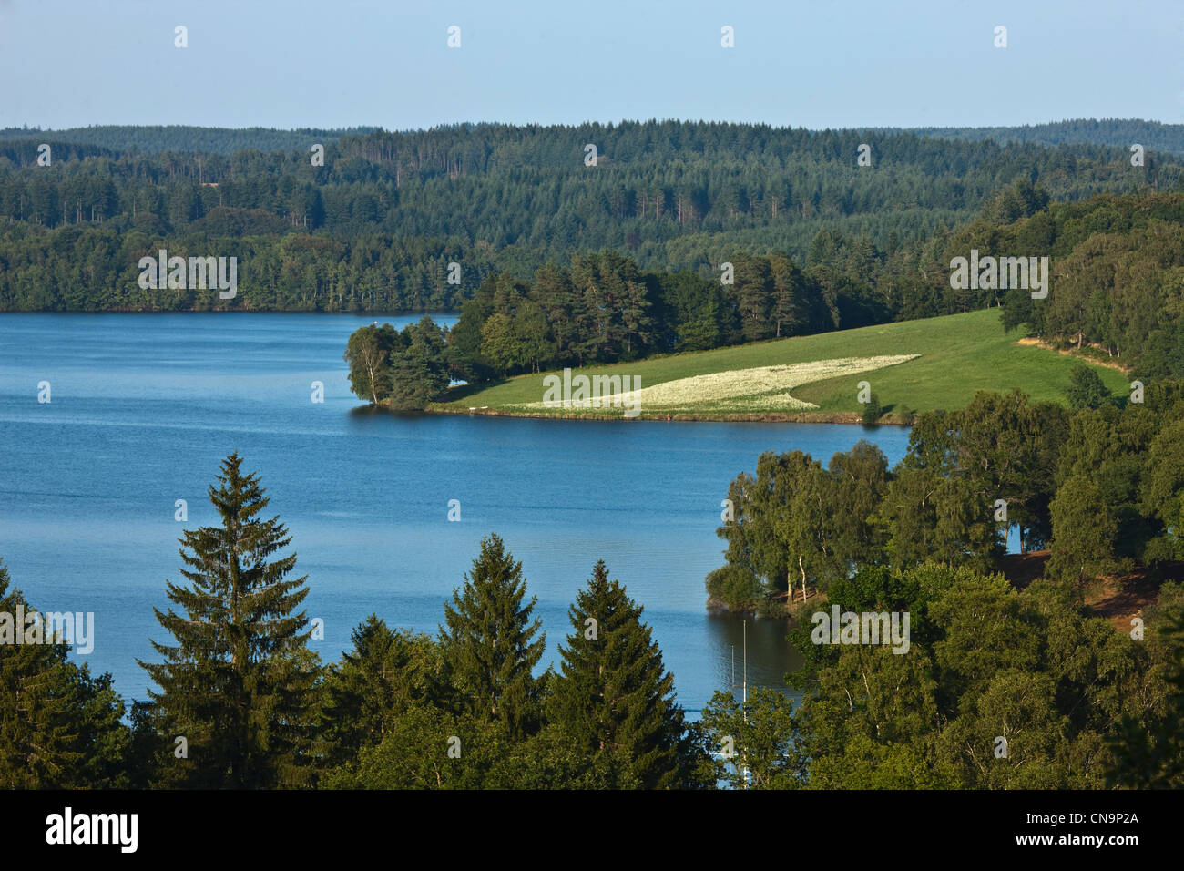 Frankreich, Creuse, Lake Vassivière Insel Vassivière Stockfoto