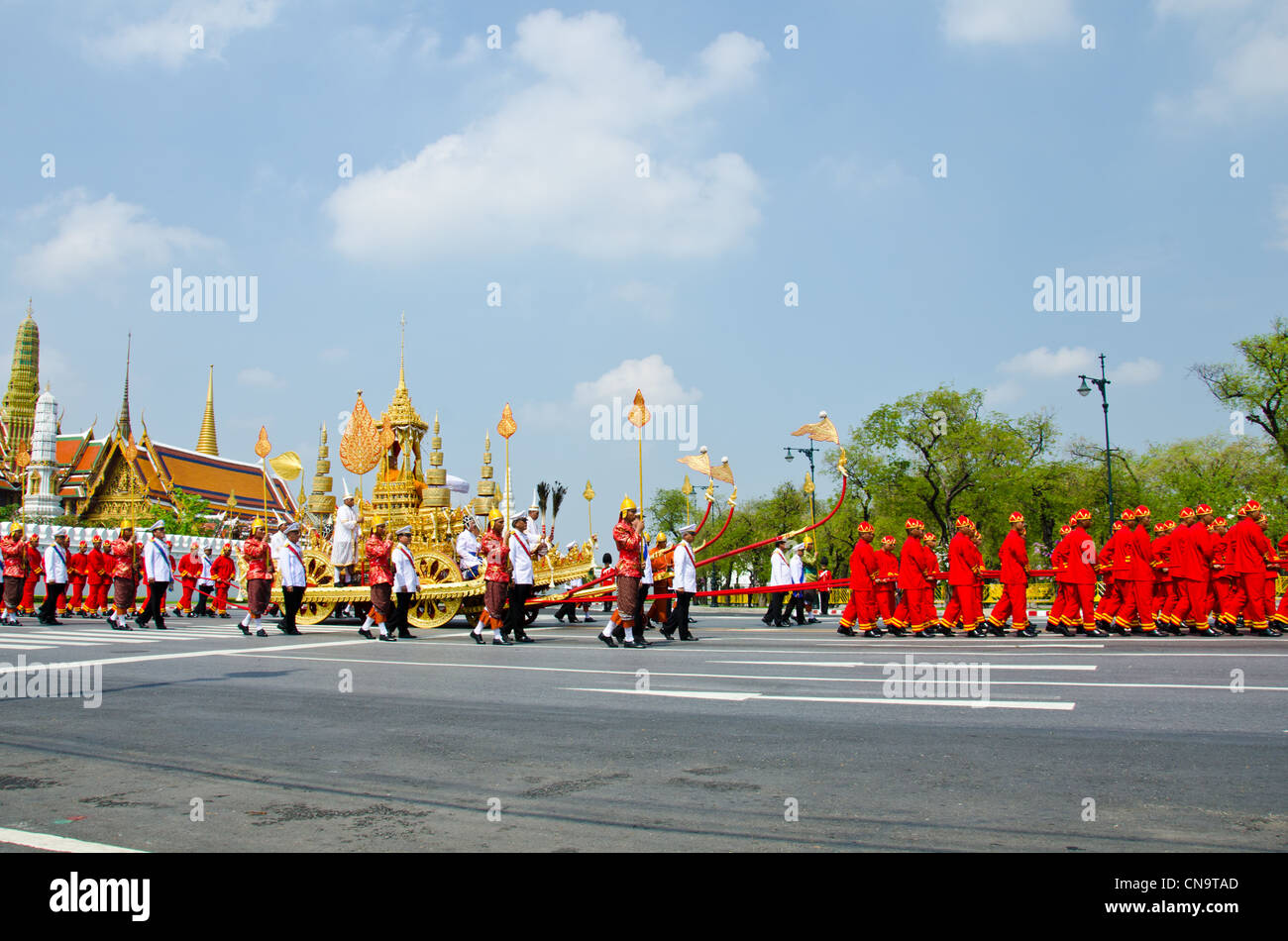 Königlichen Einäscherung von ihrer Königlichen Hoheit Prinzessin Bejaratana Rajasuda am Sanam Luang in Bangkok Stockfoto