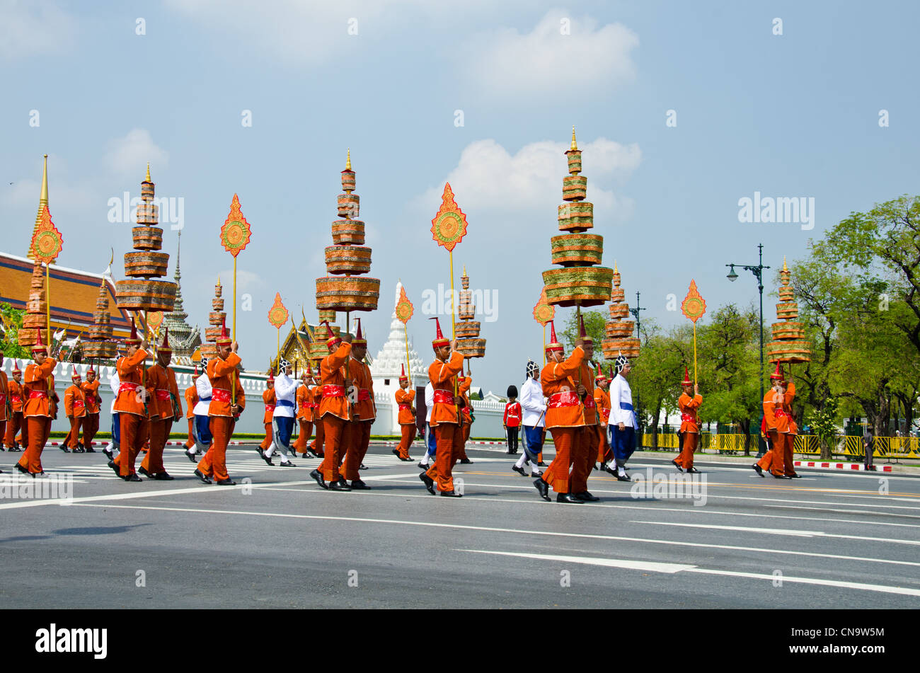 Königlichen Einäscherung von ihrer Königlichen Hoheit Prinzessin Bejaratana Rajasuda am Sanam Luang Stockfoto