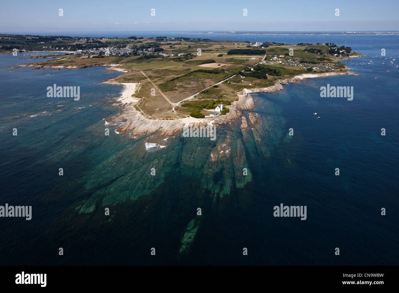 Frankreich, Morbihan, Groix Insel, Pointe des Chats Stockfoto