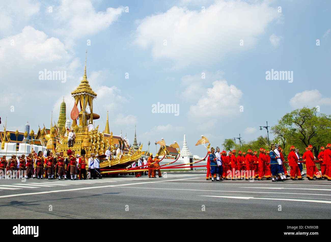 Königlichen Einäscherung von ihrer Königlichen Hoheit Prinzessin Bejaratana Rajasuda am Sanam Luang Stockfoto