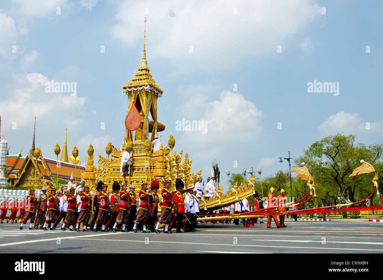 Königlichen Einäscherung von ihrer Königlichen Hoheit Prinzessin Bejaratana Rajasuda am Sanam Luang Stockfoto