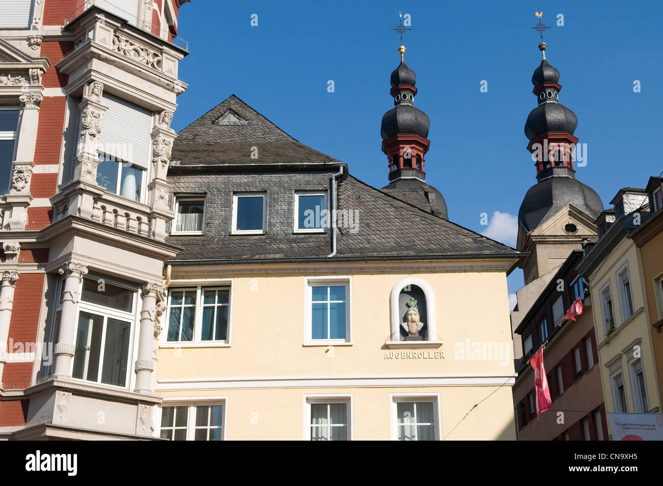 Deutschland, Rheinland-Pfalz, Koblenz, Ort des Plans Stockfoto