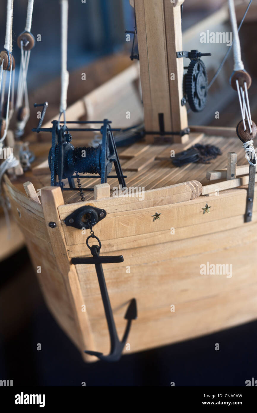 Frankreich, Dordogne, Bergerac, Hauswein und Binnenschifffahrt oder ethnographische Museum der Wein, Böttcherei und Binnengewässer Stockfoto