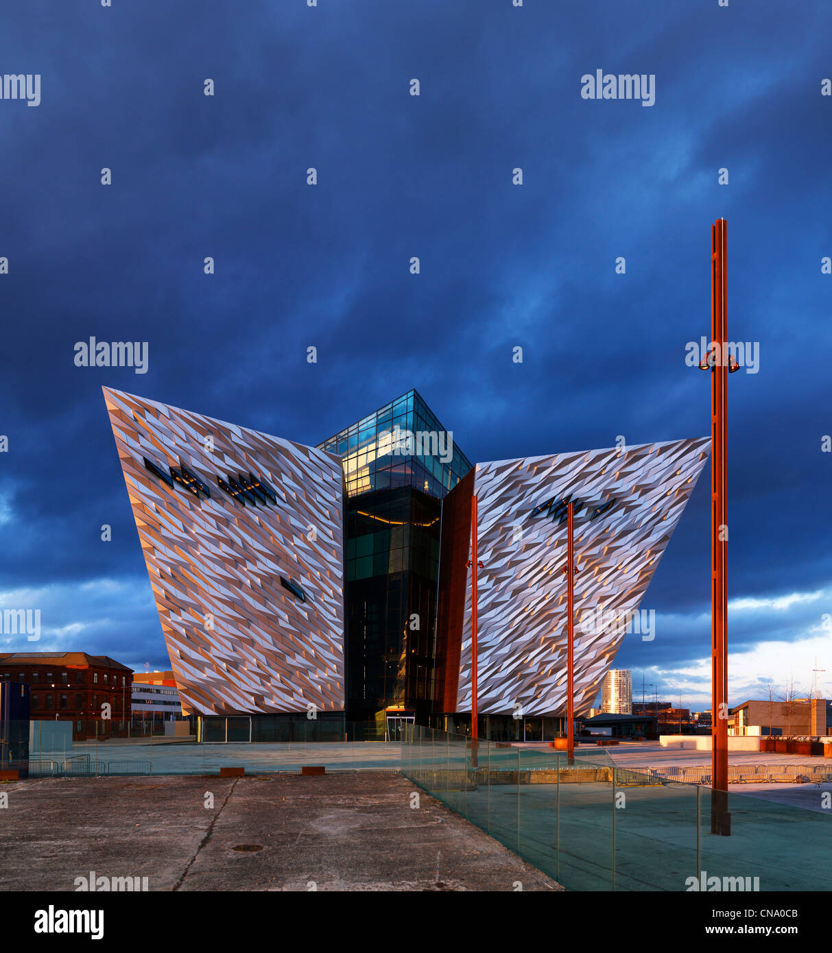 Titanic Belfast, Signature Building, Titanic Viertel, Stockfoto