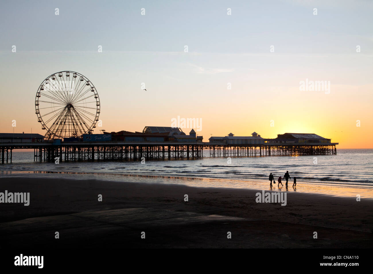 Central Pier, Blackpool, Lancashire. Stockfoto