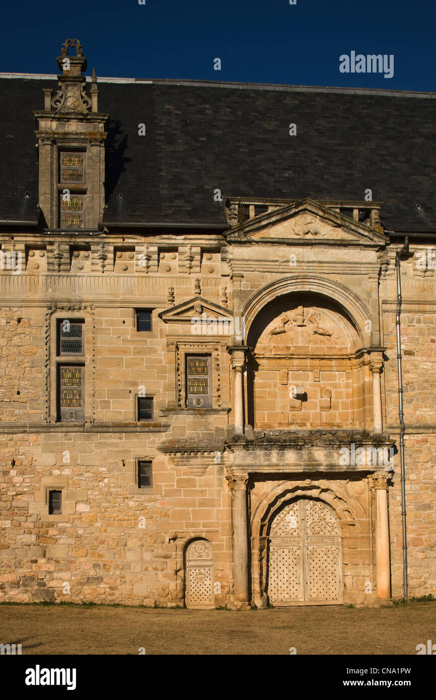 Frankreich, Lot, Assia, das Schloss, das große Tor des äußeren Stockfoto