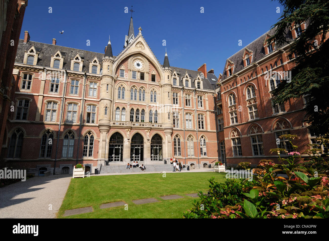 Nord, Lille, Gebäude der Universität Catholique de Lille, Frankreich, sagte der Lutherans Stockfoto