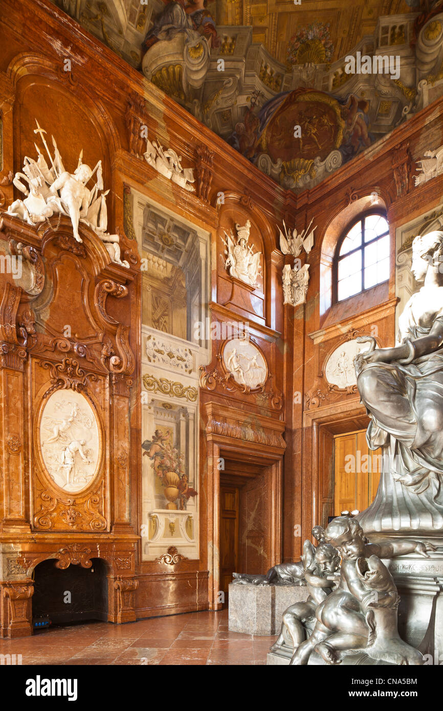 Österreich, Wien, Belvedere Palast Barock unter der Regie von Johann Lukas von Hildebrandt im frühen 18. Jahrhundert lebten die untere Stockfoto
