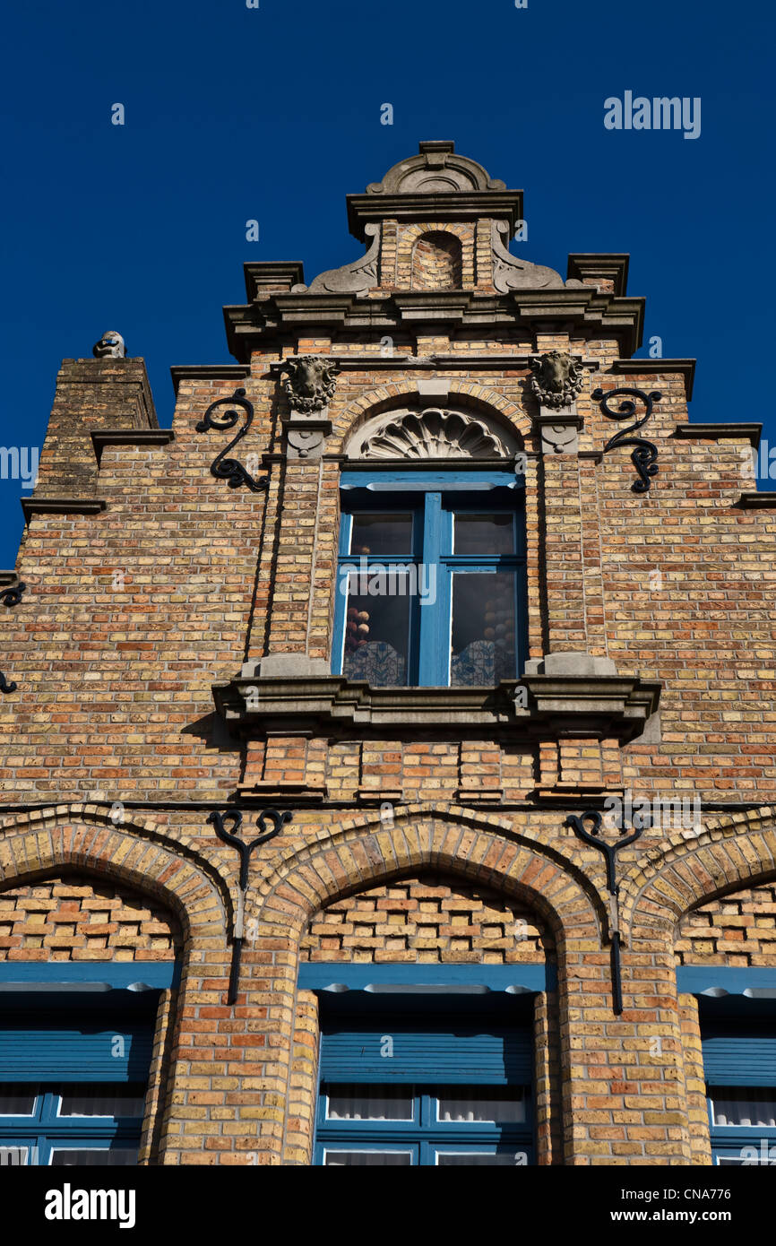 Frankreich, Nord, Bailleul, Haus Neo flämischen Architektur Stockfoto