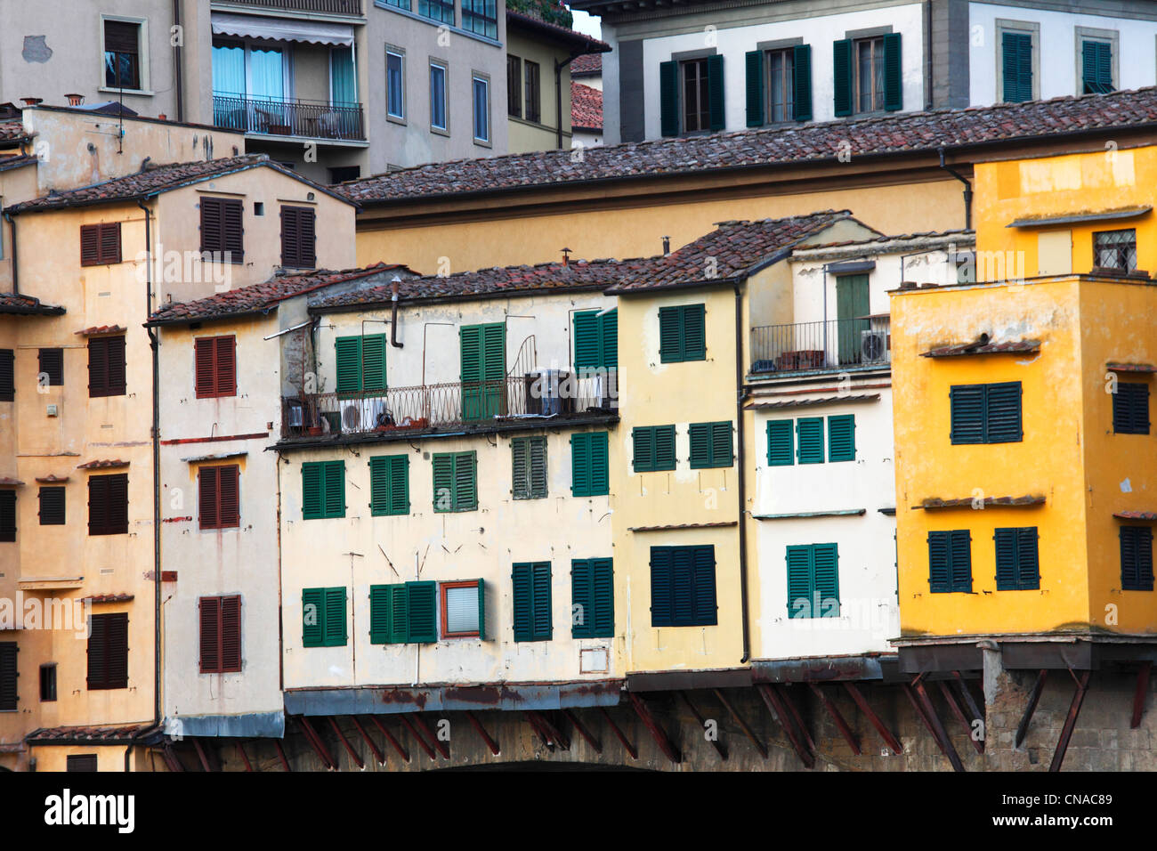 Italien, Toskana, Florenz, Altstadt Weltkulturerbe der UNESCO, Ponte Vecchio Stockfoto