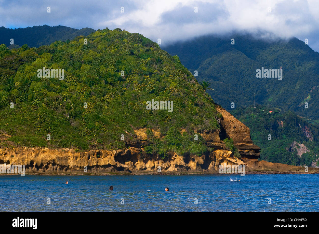 Dominica, Nord-Ost-Bereich der Insel, der berühmte Strand von Batibu Bay, einer der schönsten und wildesten Strand von der Stockfoto