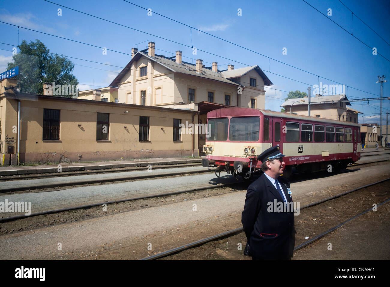 Tschechien, Prag, Station auf der Verbindungslinie zwischen Wroclaw Stockfoto