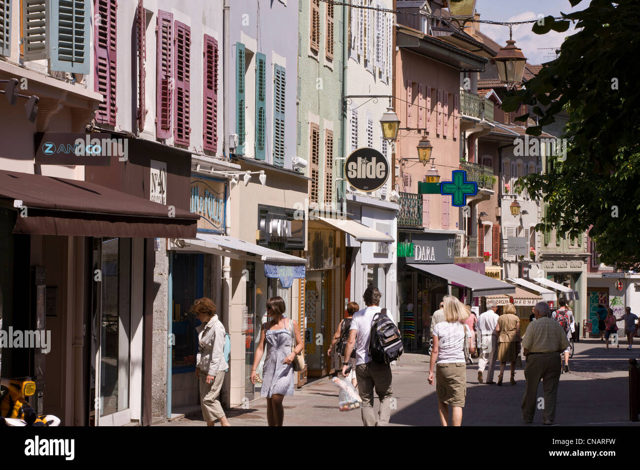Frankreich, Haute Savoie, Le Chablais, Thonon-Les-Bains, Innenstadt Stockfoto