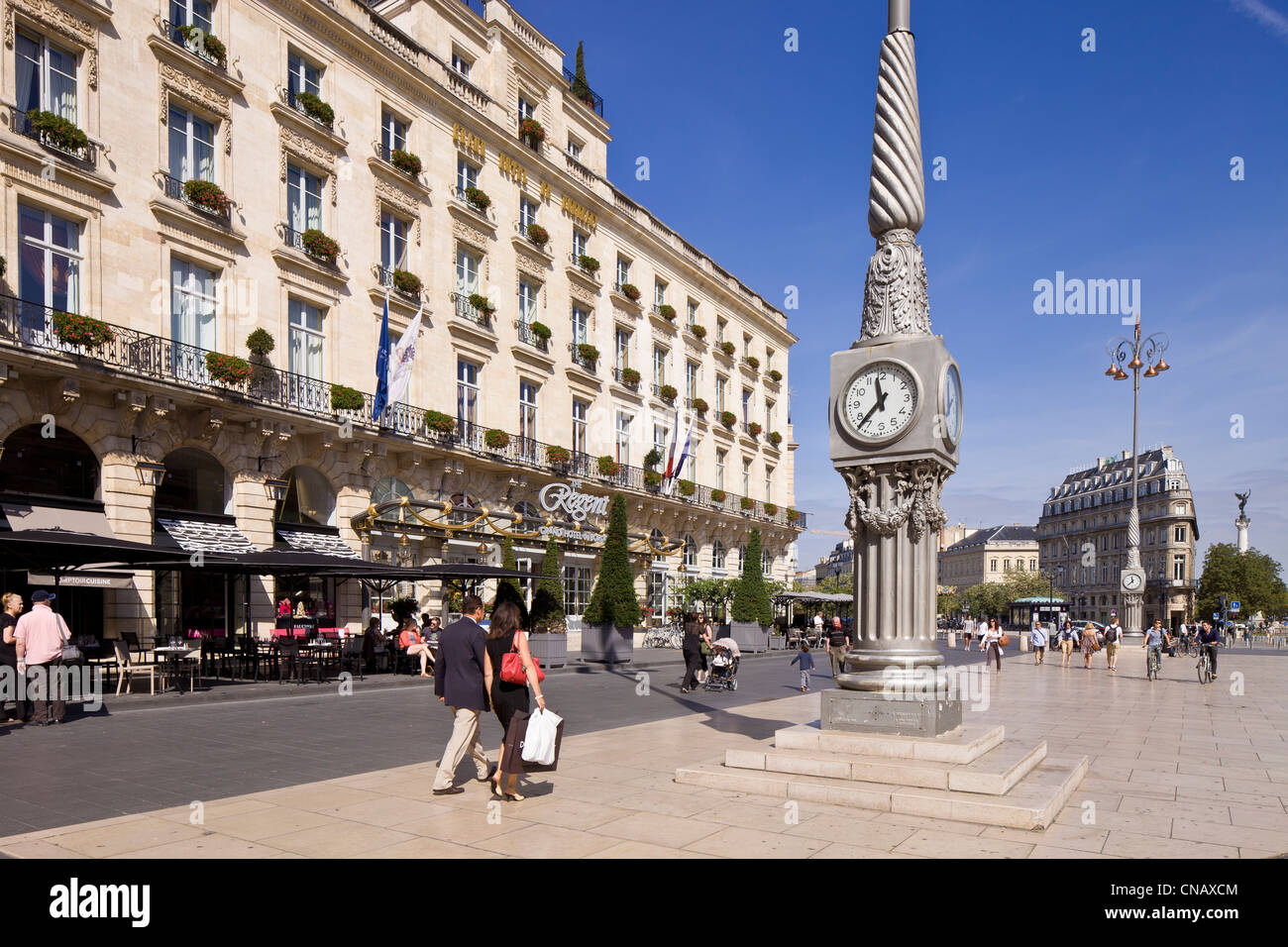 Frankreich, Gironde, Bordeaux, Bereich Weltkulturerbe der UNESCO, The Grand Hotel Stockfoto