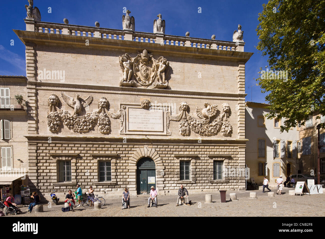 Frankreich, Vaucluse, Avignon, Hotel des Monnaies auf der Place du Palais Stockfoto