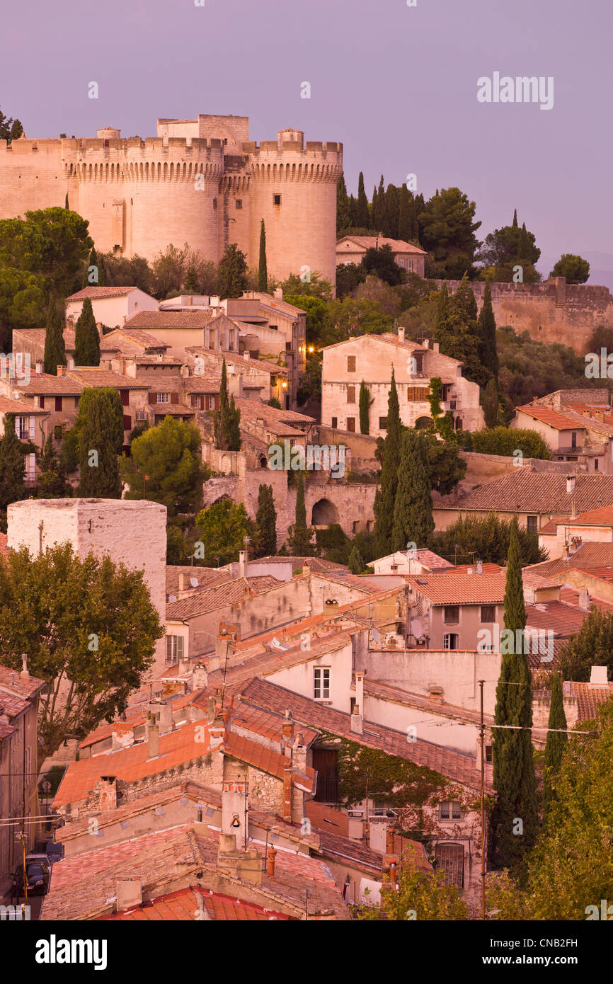 Frankreich, Gard, Villeneuve-Les-Avignon, Stadtmauer von Saint Andre Fort Stockfoto