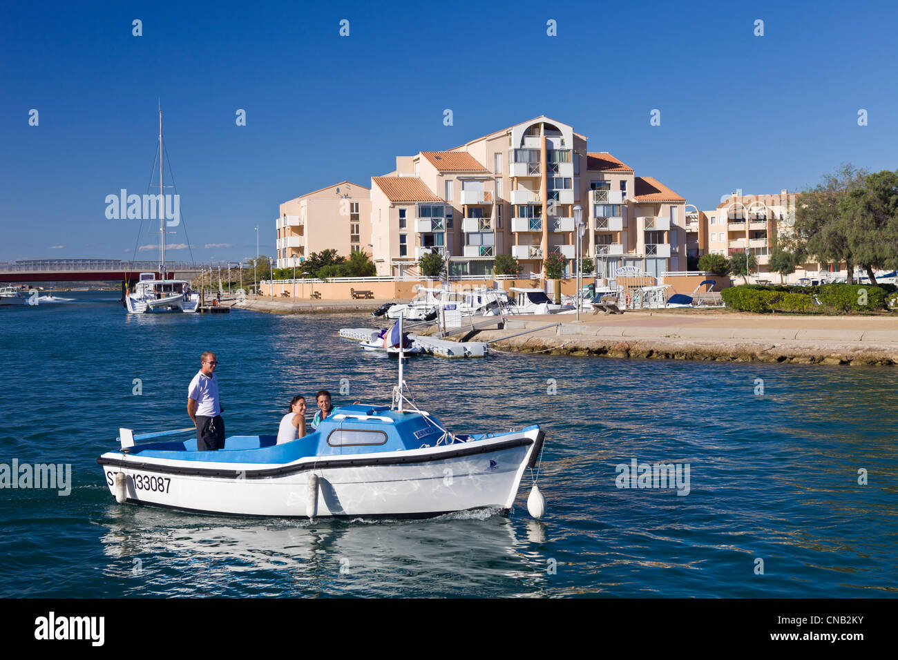 Frankreich, Herault, Frontignan, marina Stockfoto