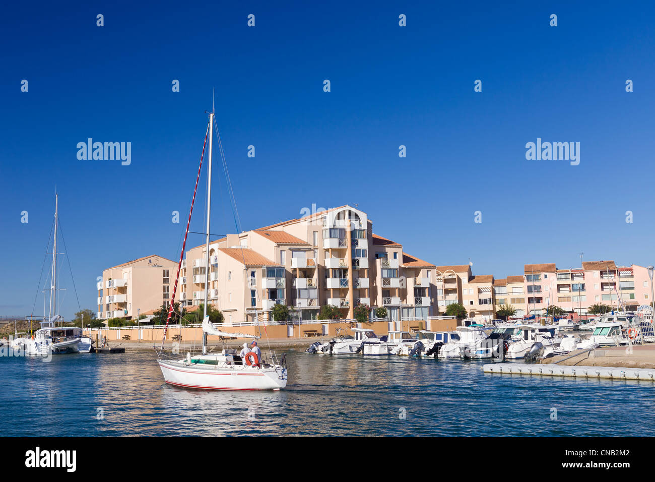 Frankreich, Herault, Frontignan, marina Stockfoto