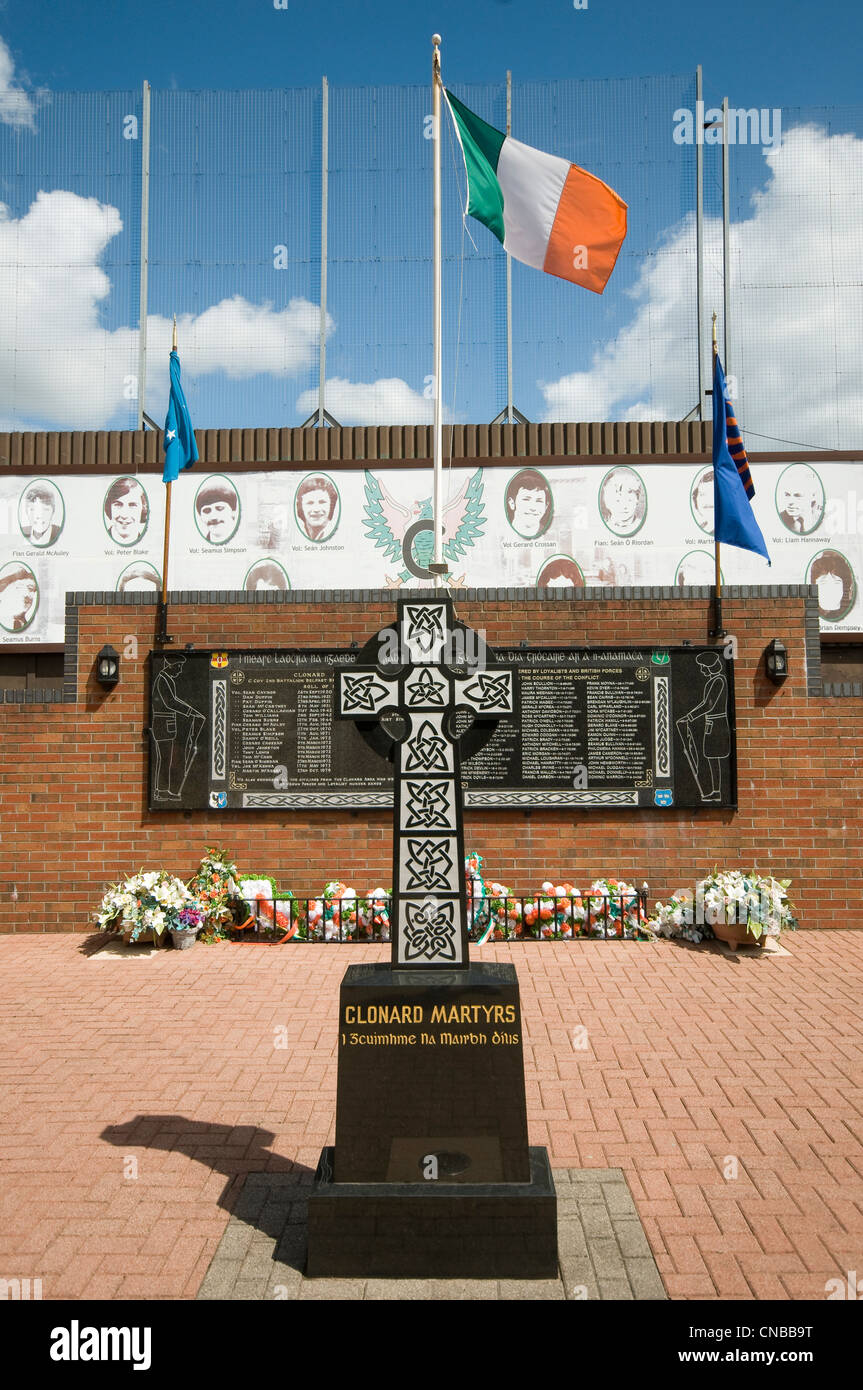 Großbritannien, Nordirland, Belfast, katholischen westlichen Bezirk fällt, Gedenkstätte der Märtyrer von Clonard Stockfoto