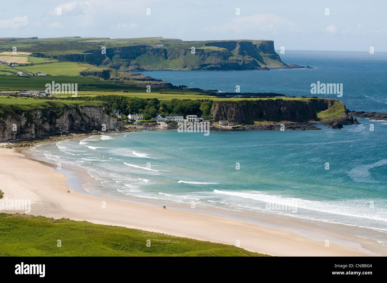 Großbritannien, Nordirland, Antrim County, Küste von Antrim, White Park Bay, Port Portbradden Stockfoto