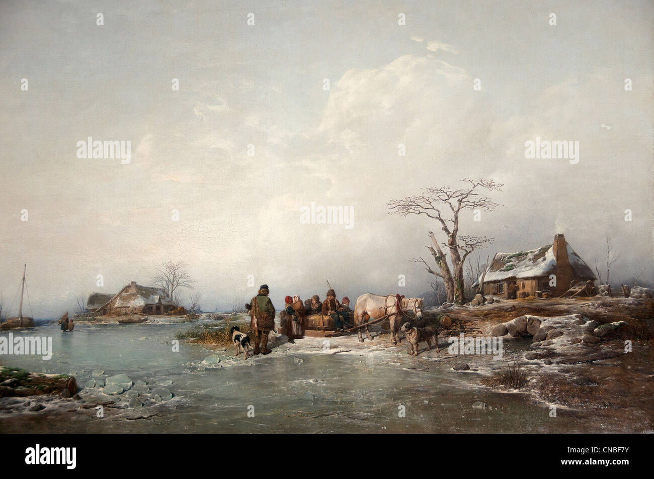Effet d ' Hiver - Winter Wirkung 1841 Peter Gabriel WICKENBERG 1812 – 1846 Schweden Schwedisch Stockfoto