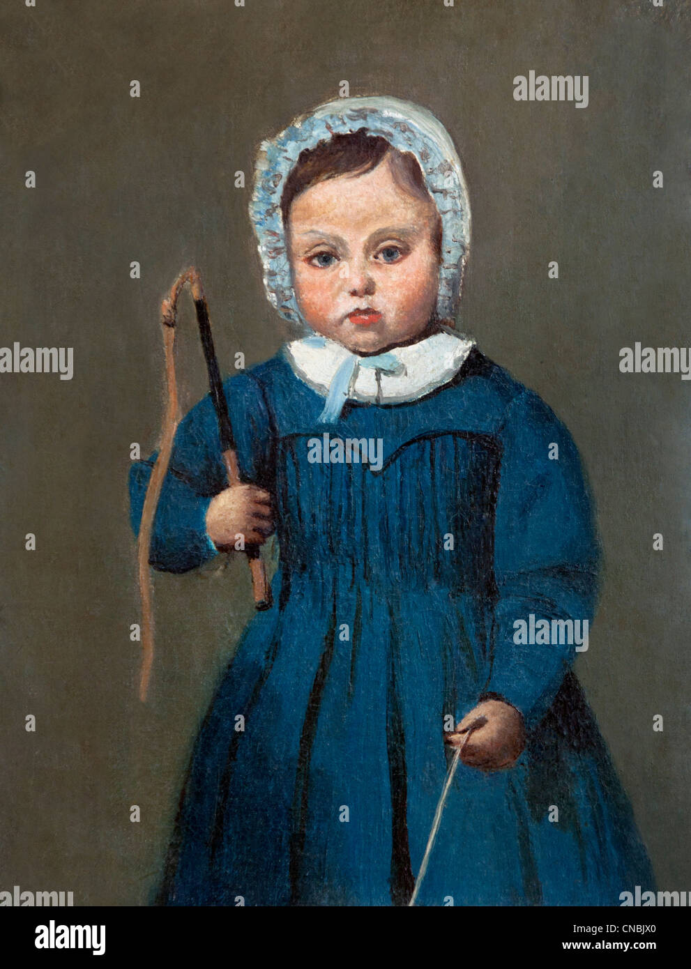 LOuis Robert Enfant - Kind von Jean-Baptiste Camille Corot 1843 1796-1875 Paris Stockfoto