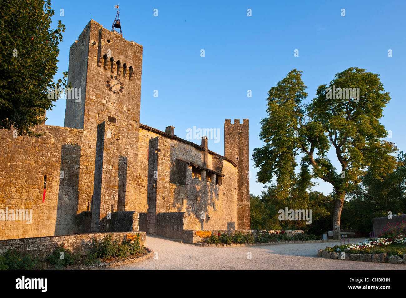 Frankreich, Gers, Larressingle, stoppen auf der Route von Compostela, Les Plus Beaux Dörfer de France (The Most Beautiful gekennzeichnet Stockfoto