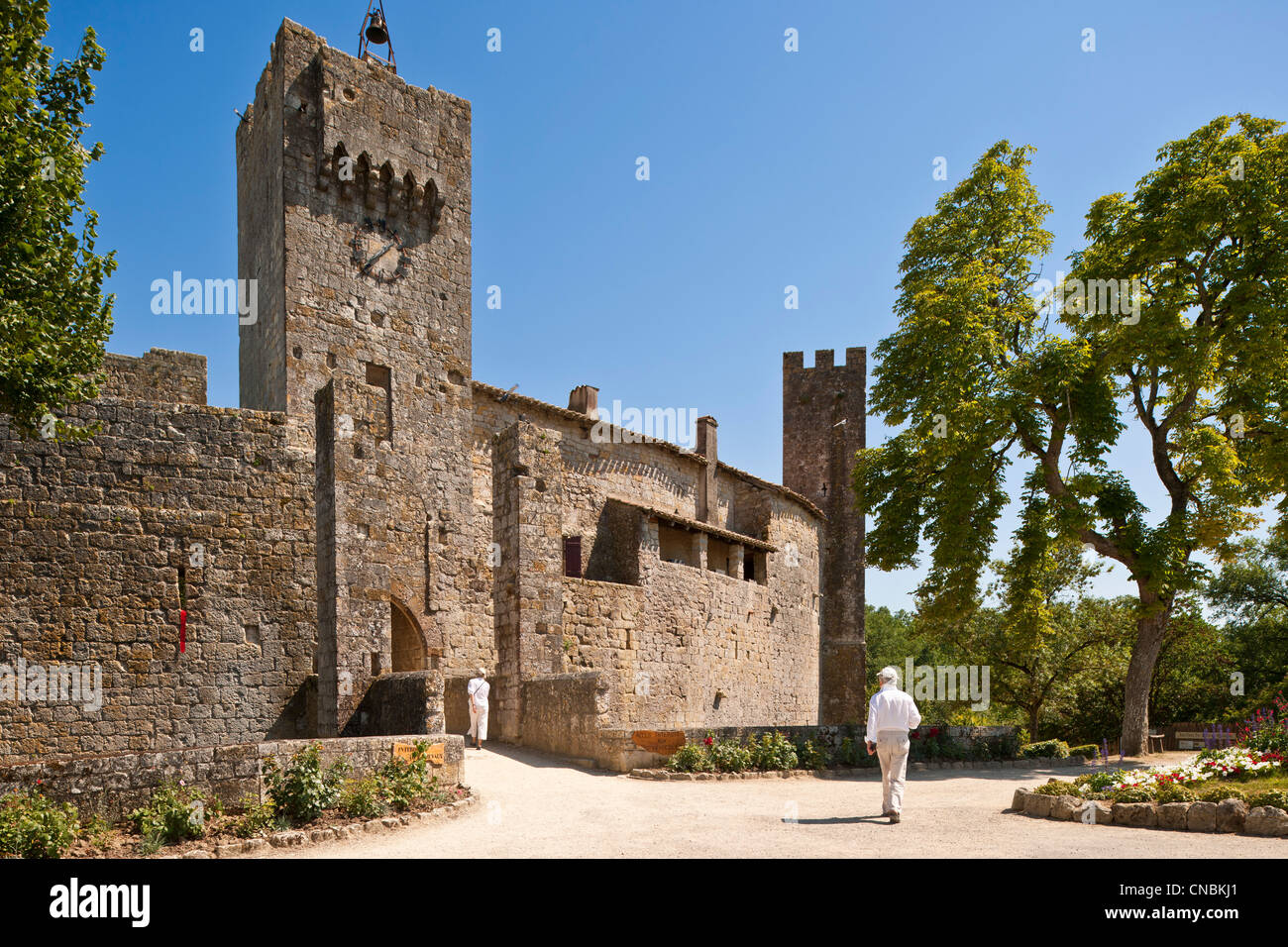 Frankreich, Gers, Larressingle, stoppen auf der Route von Compostela, Les Plus Beaux Dörfer de France (The Most Beautiful gekennzeichnet Stockfoto