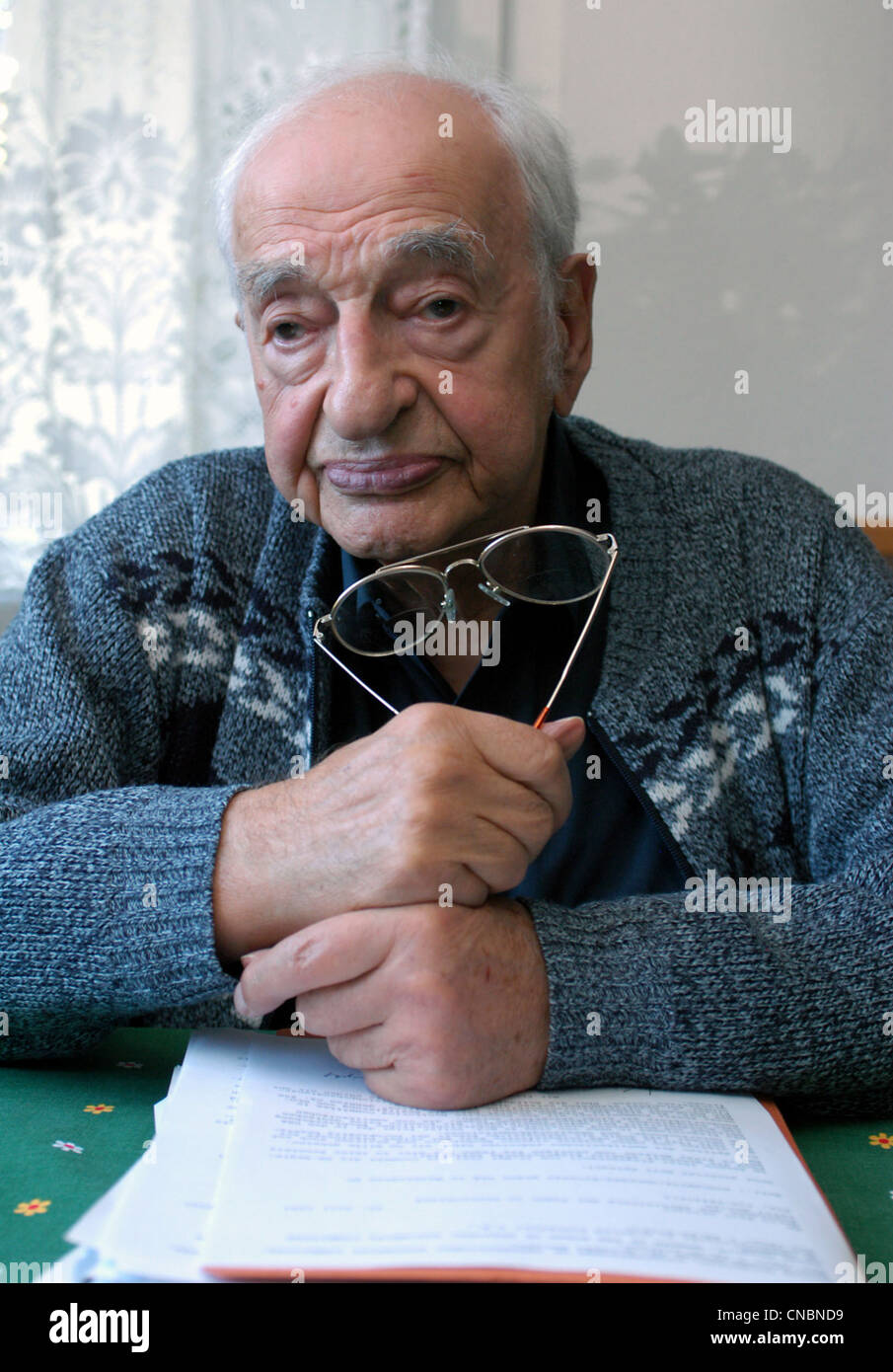 Kurt Julius Goldstein, Überlebender des Holocaust Stockfoto