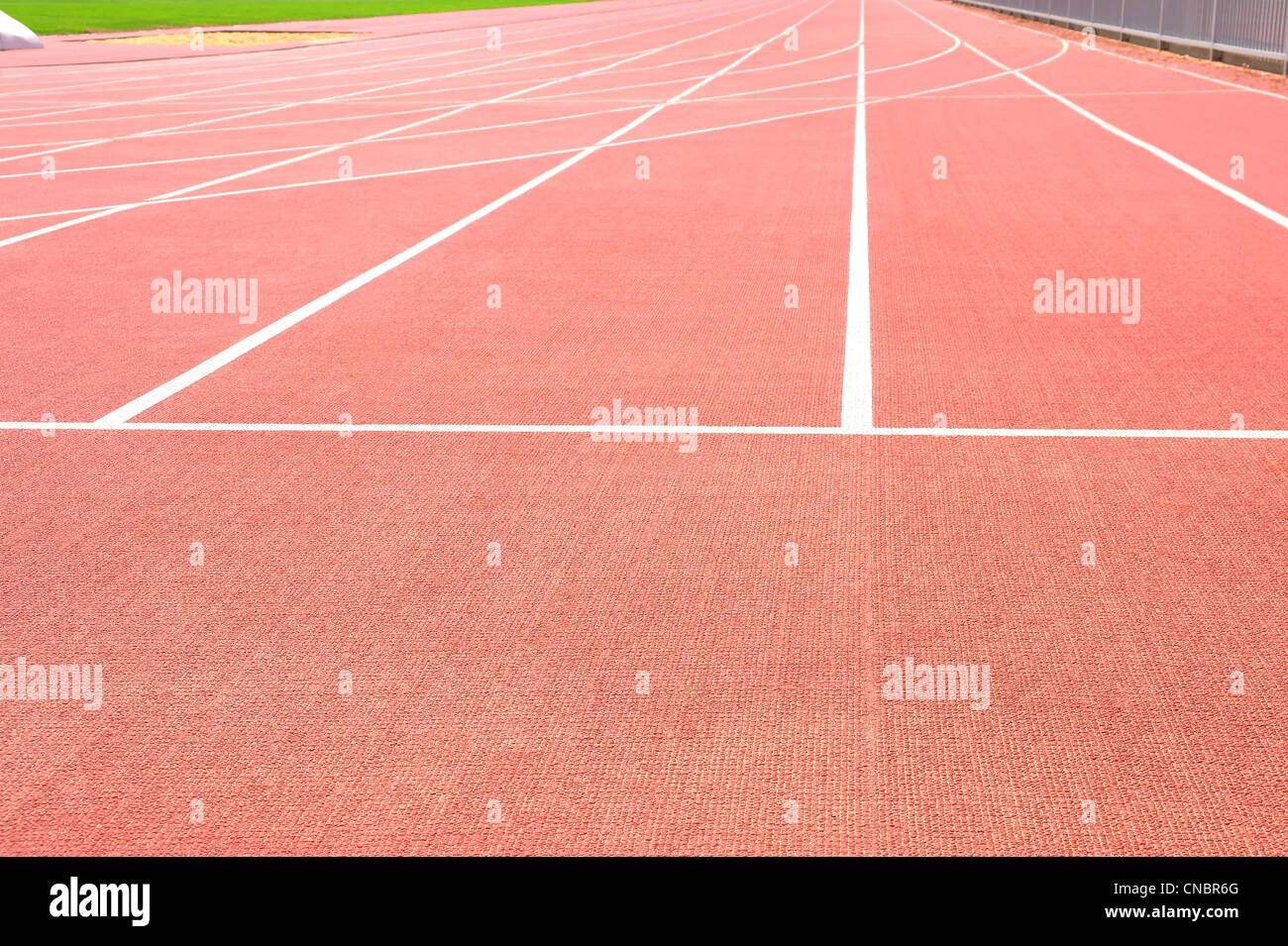 Leichtathletikstadion Track laufen Stockfoto