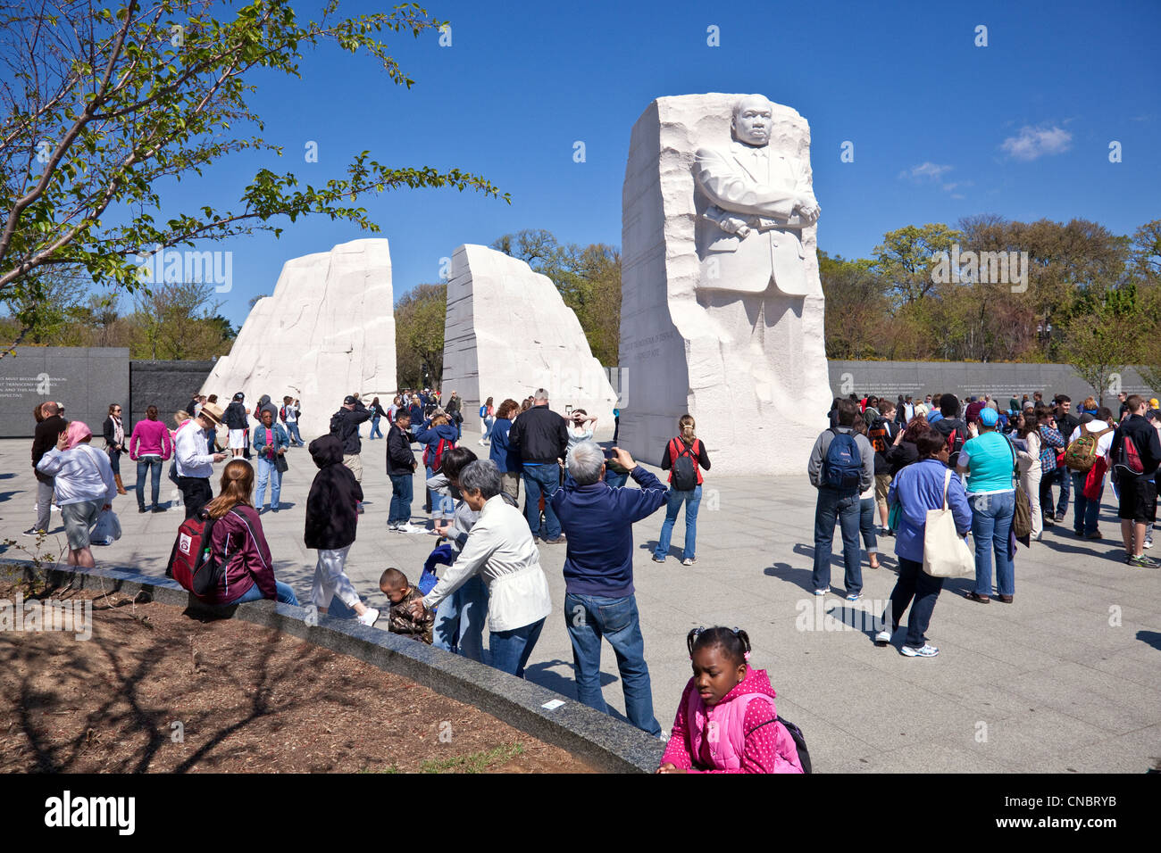 Martin Luther King Jr. Memorial in Washington; D. C. auf der National Mall von Bildhauer Lei Yixin Stockfoto