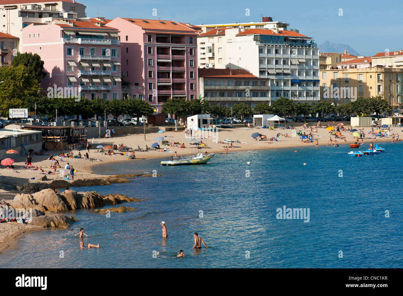 Frankreich, Corse du Sud, Ajaccio, Trottel beach Stockfoto