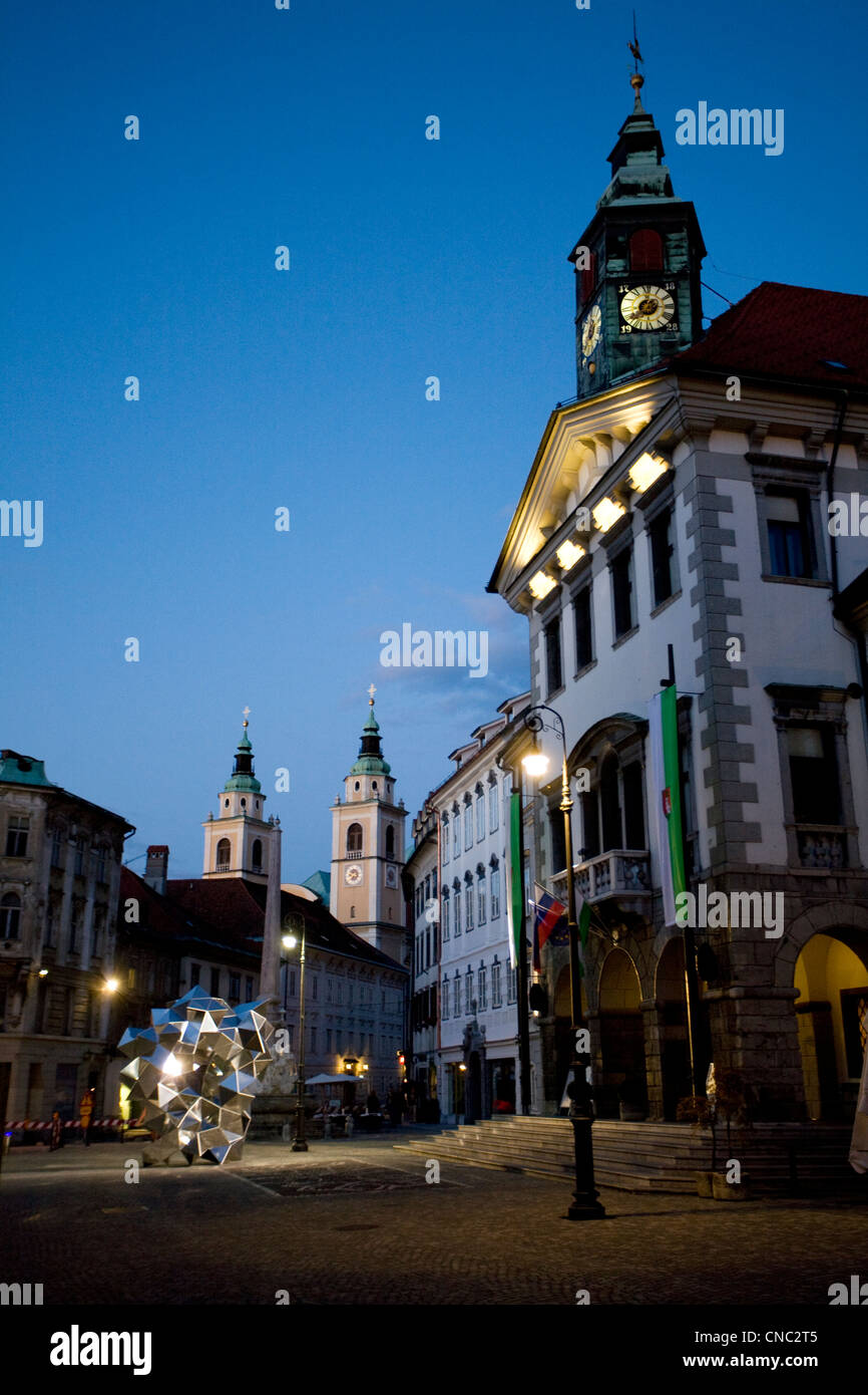 Slowenien, Ljubljana, statt Rathaus in der Altstadt Stockfoto