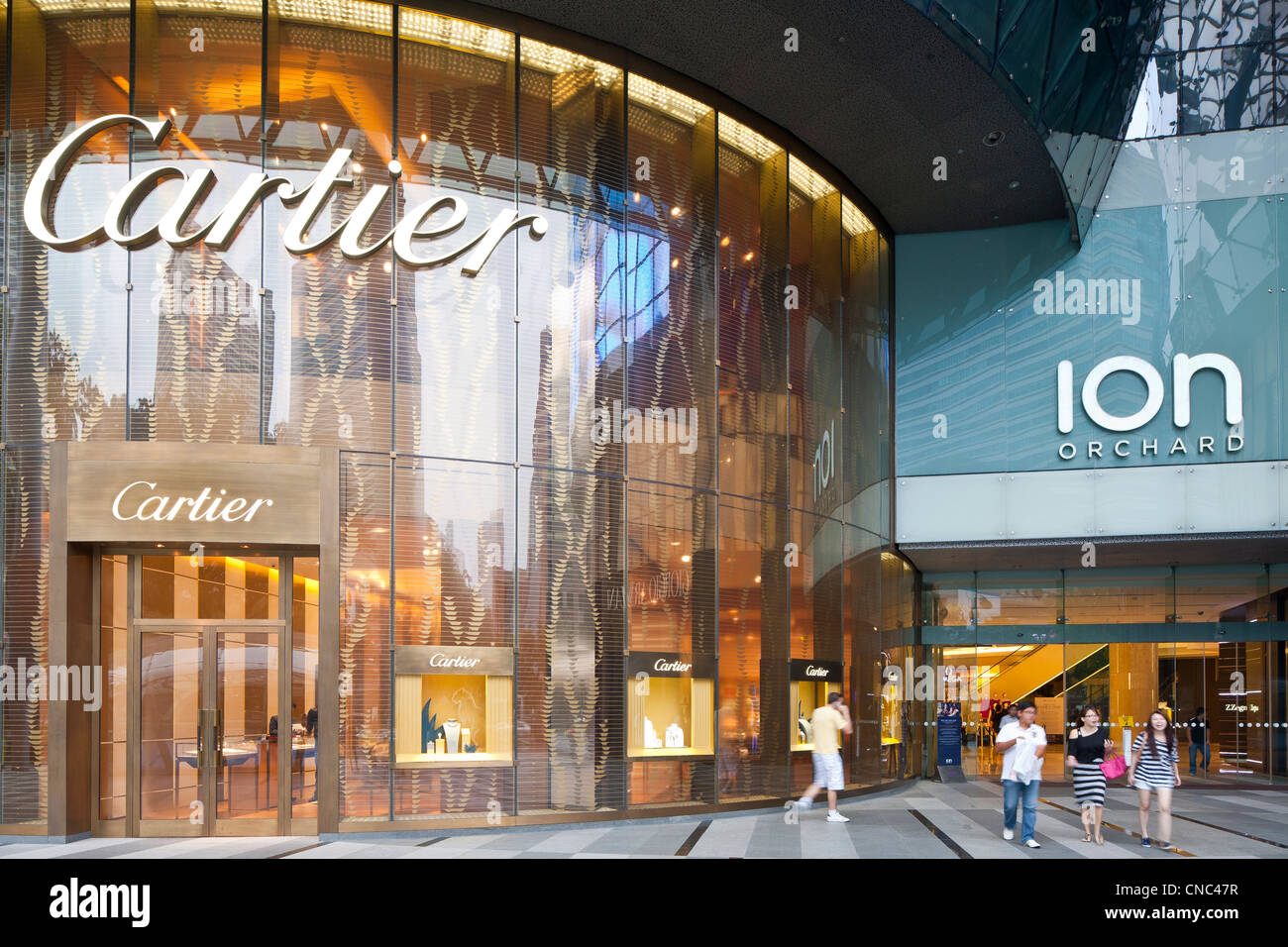 Singapur, Orchard Road, ION Orchard, Shopping-Mall im Jahr 2009 eröffnet, Cartier laden, eine Marke gegründet 1847 von Louis-François Stockfoto